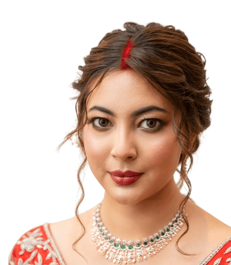 nepali women with contact lens